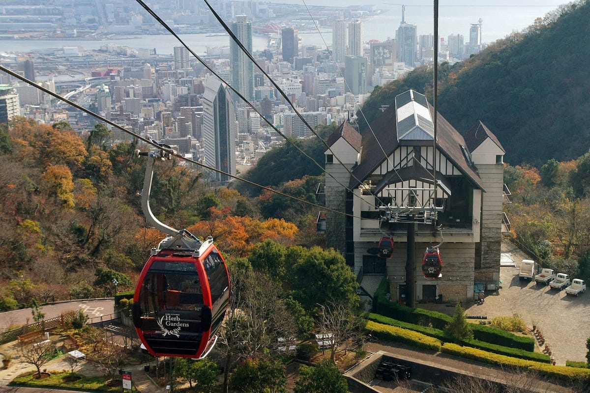 Kobe-Nunobiki ropeway, Kobe, Hyogo pref, Japan