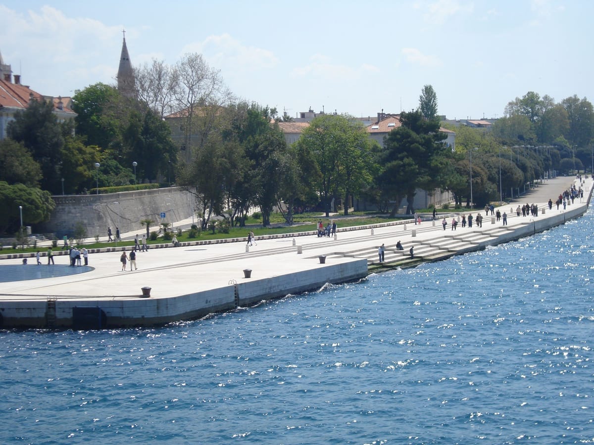 Meeresorgel an der Uferpromenade von Zadar